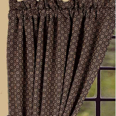 Black Nutmeg Kingston Jacquard Drapery 86